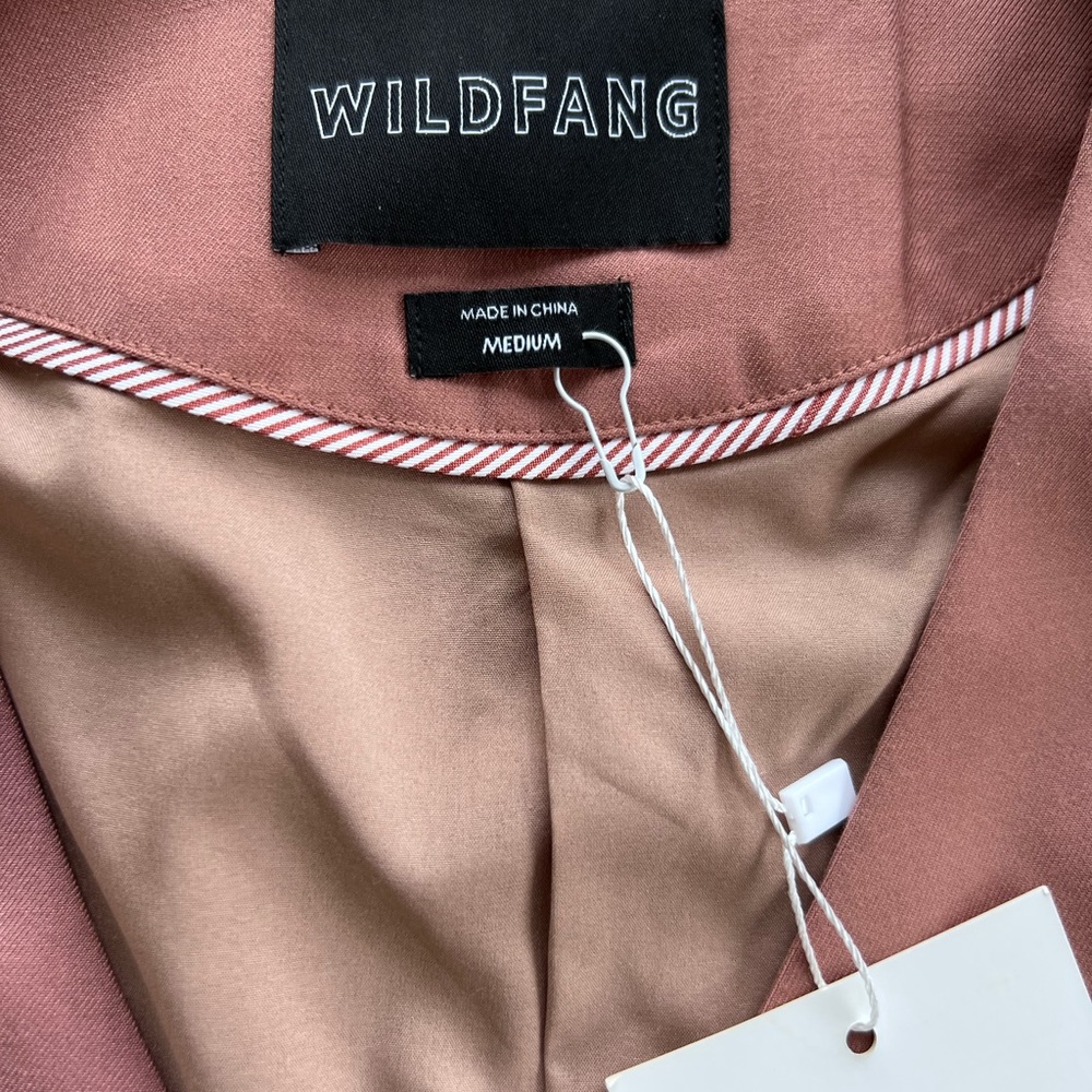 Wildfang Empower vest, new, tags on never worn. Rose brown.